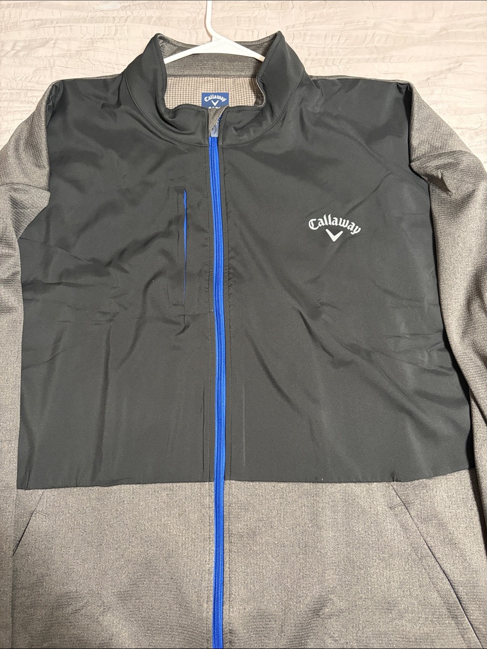 Callaway Men's Two-Tone Black & Gray Full-Zip Jacket 5X